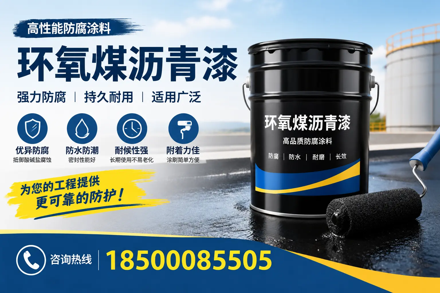 环氧煤沥青漆的施工步骤详解,七台河装修必备知识